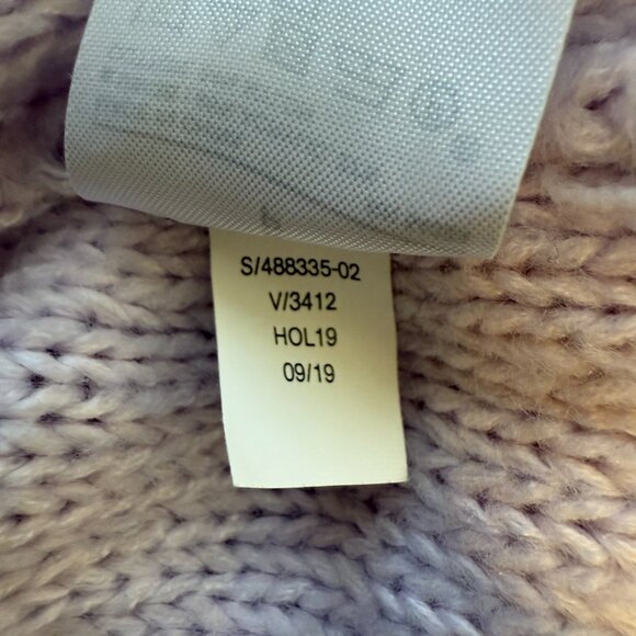 Banana Republic Chunky Cable Knit Sweater Pullover Women's Small Lilac Academia - Picture 11 of 11